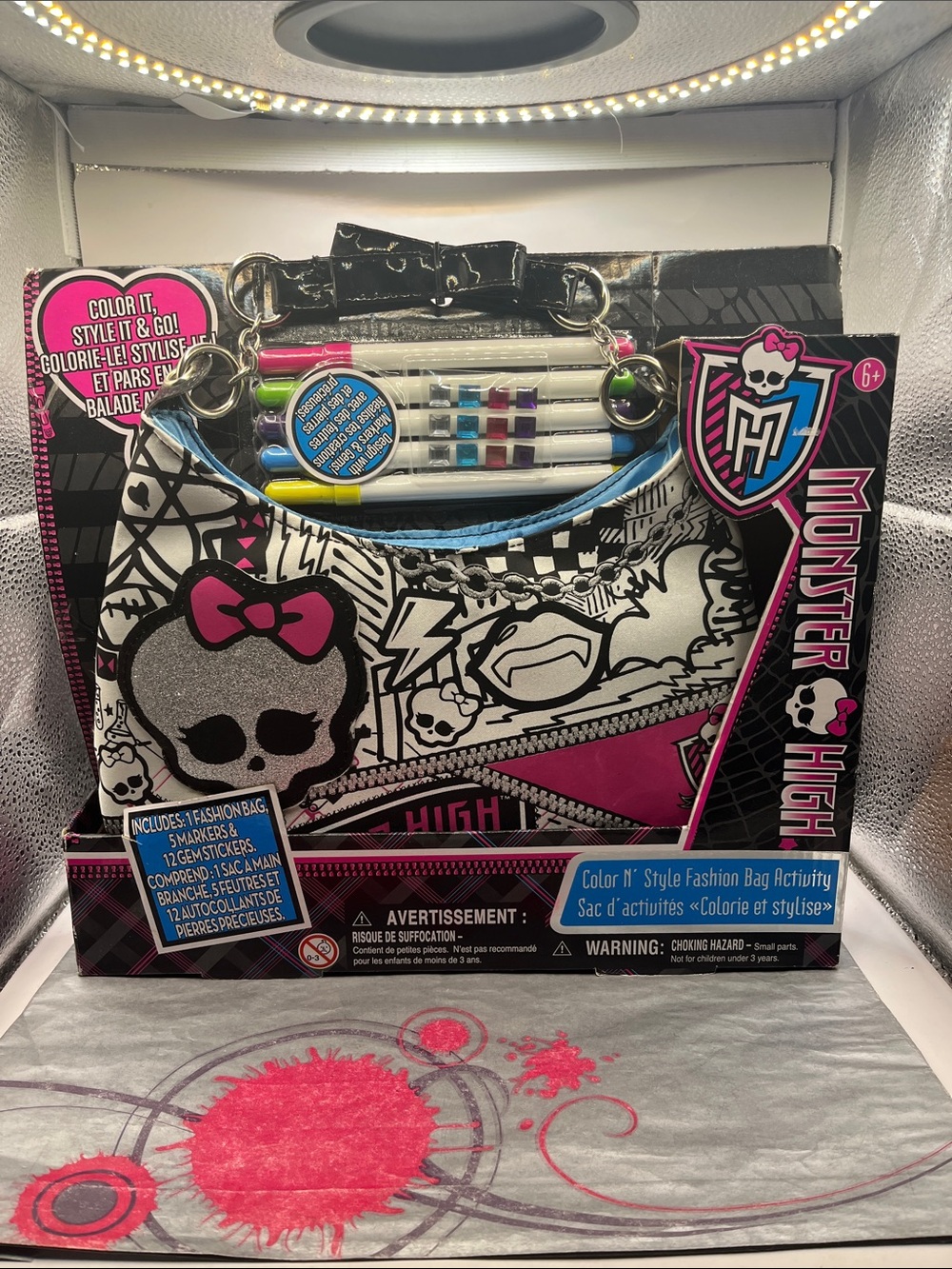 Monster High Color N’ Fashion Bag Activity Set NEW